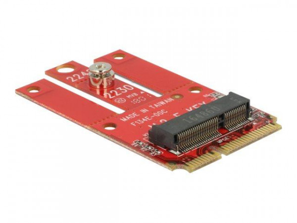 DELOCK Adapter MiniPCIe > M.2 KeyE Slot