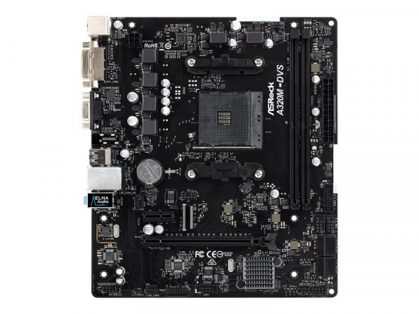 Mainboard ASRock A320M-DVS R3.0 AM4 M-ATX D-Sub/DVI