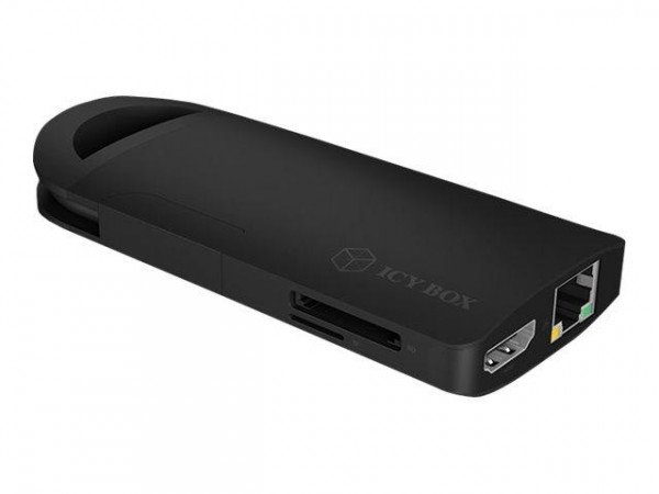 Multi Dockingstation IcyBox USB-C -> USB3.0/HDMI/LAN/SD