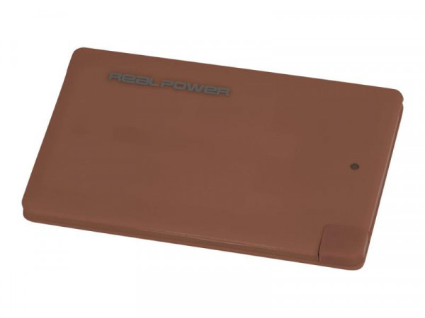 (B-Ware) Powerbank RealPower PB2500 mAh marsala