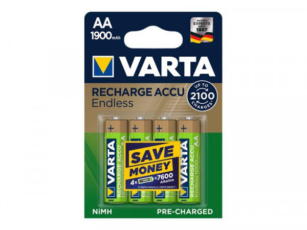 Varta Akku RECHARGE Endless AA HR6 1900mAh 4St.