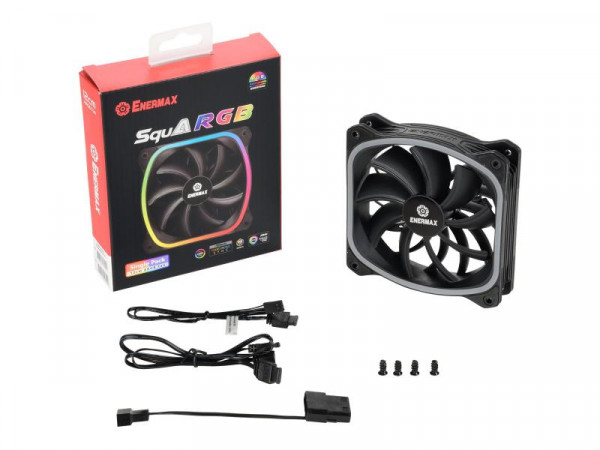 Lüfter Enermax 120*120 SquA RGB Single Pack beleuchtet