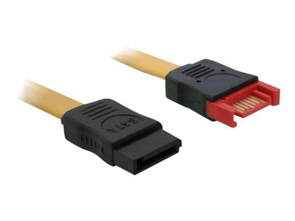 Kabel SATA III Verlängerung yellow 1,0m Delock