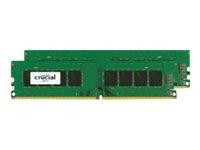 DDR4 8GB PC 2400 CL17 KIT (2x4GB) Crucial Single Rank