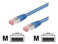 Goobay Netzwerkkabel Cat5e F/UTP 1,00m, blau, bulk