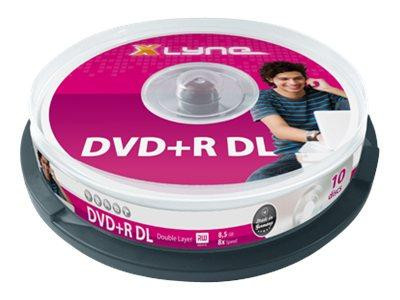 Xlyne 10 x DVD+R DL - 8.5 GB 8x - Spindel