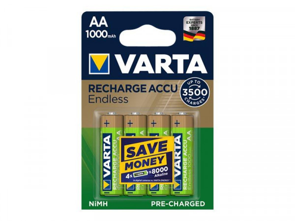 Varta Akku RECHARGE Endless AA HR6 1000mAh 4St.
