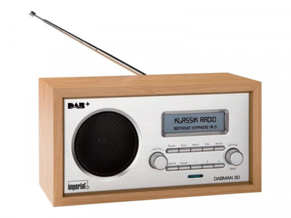 imperial Radio DABMAN 30 DAB/DAB+/UKW Retro Design hellbrau