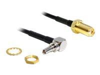 HF Kabel Delock RP-SMA -> CRC-9 90° Bu/St 0.20m