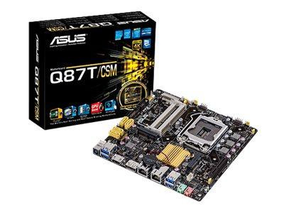 ASUS Q87T/CSM - Motherboard - Thin mini ITX - LGA1150-Sockel - Q87 - USB 3.0 - 2 x Gigabit LAN - Onb