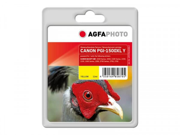 AgfaPhoto Patrone Canon APCPGI1500XLY ers. PGI-1500XL