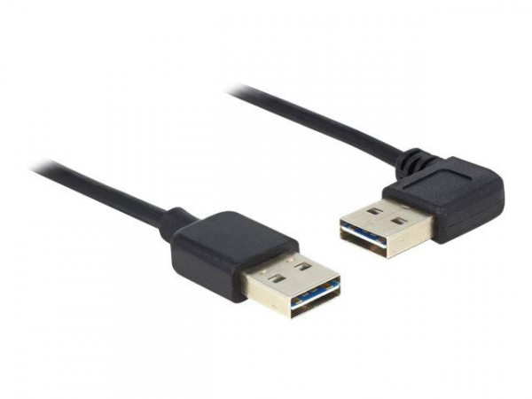 DELOCK Easy-USB-Kab.2.0 A(gewink. re/li)-> EUS-A 0.5m sch