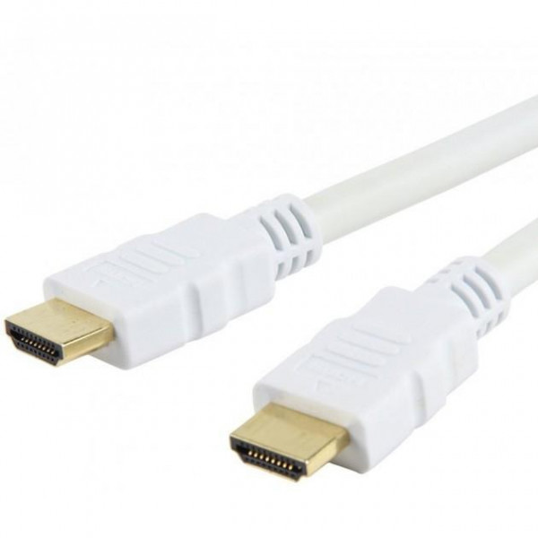 Techly HDMI High Speed mit Ethernet Kabel A/A/M/M 3m weiß