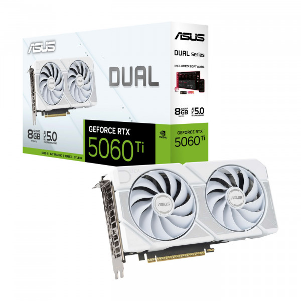 ASUS DUAL-RTX5060TI-8G-WHITE 8GB GDDR7 HDMI DP