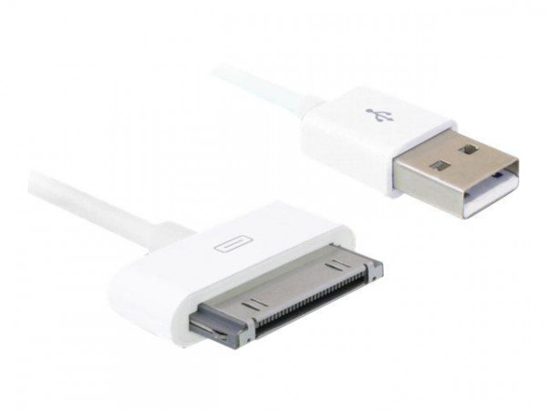 iPhone 4 Kabel Delock 30pin -> USB A St/St 1.80m weiß
