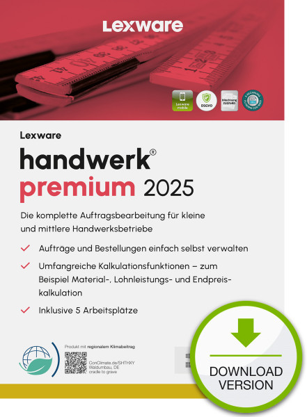 Lexware ESD handwerk premium 2025 Download Jahresversion