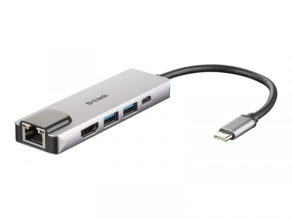 D-Link DUB-M520 5-in-1 USB-C Hub mit HDMI/Kartenleser/uvm