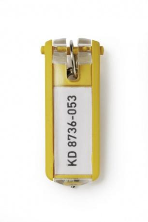 DURABLE Schlüsselanhänger Key Clip 6 Stück gelb