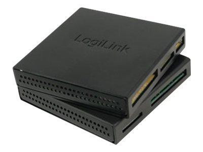 Card Reader USB LogiLink All-in-One Alu schwarz