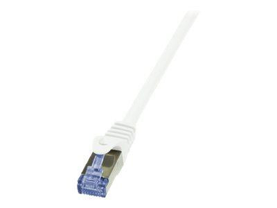 LogiLink CAT6A S/FTP Patchkabel AWG26 PIMF weiß 2,00m