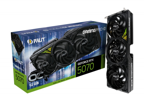 Palit RTX5070 GamingPro-S OC 12GB GDDR7 HDMI 3xDP