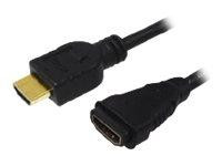 LogiLink HDMI-Kabel Ethernet A -> A St/Bu 1.00m sw Verl.