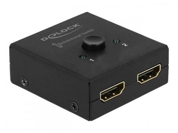 Delock HDMI 2 - 1 Umschalter bidirektional 4K 60 Hz kompakt