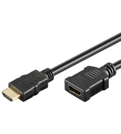 KAB HDMI Verlängerung Ethernet, vergoldet 2m