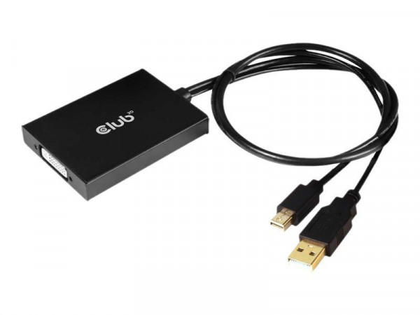 Club3D Adapter MiniDisplayport > DVI-D (Active Dual) St/Bu