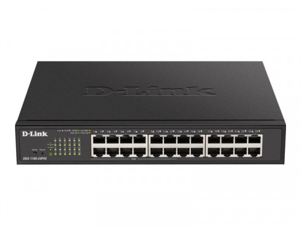 Switch 280mm D-Link DGS-1100-24PV2 24*GE PoE+