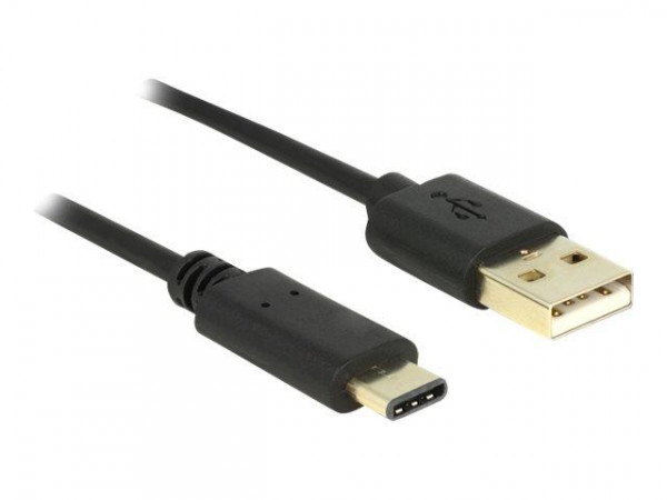 USB Kabel Delock A -> C St/St 2.00m schwarz