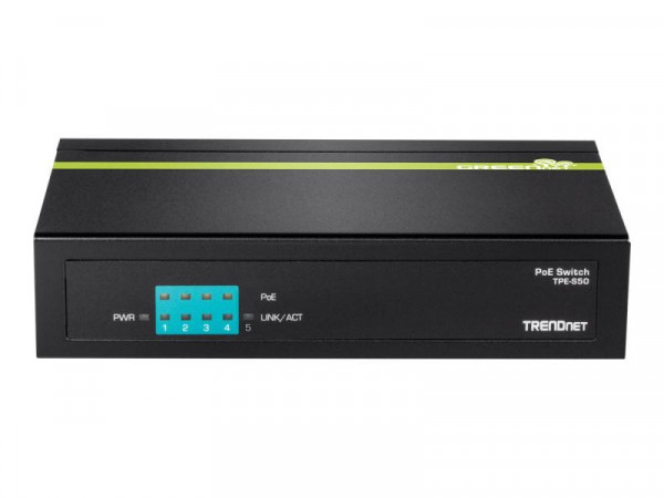TRENDnet Switch 5-Port 100Mbps PoE 31W Metall