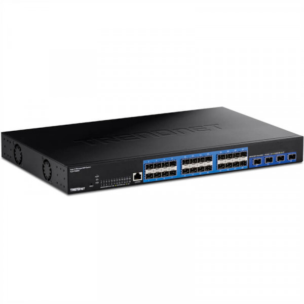 TRENDnet 28-Port Layer 2 Managed SFP Switch with 10G SFP+