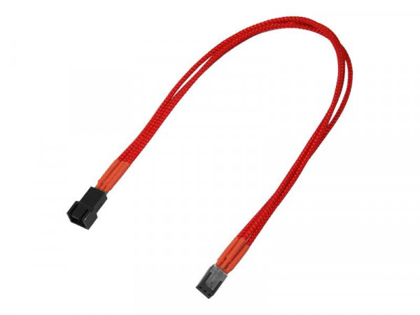 Kabel Nanoxia 3-Pin Verlängerung, 30 cm, Single, rot