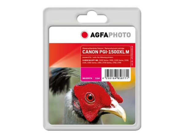 AgfaPhoto Patrone Canon APCPGI1500XLM ers. PGI-1500XL M