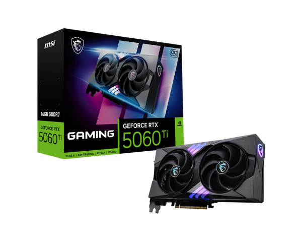 MSI RTX5060 TI 16G GAMING OC 16GB GDDR HDMI 3xDP