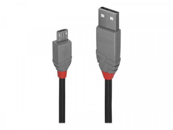 Lindy USB 2.0 Kabel Typ A/Micro-B Anthra Line M/M 0.5m