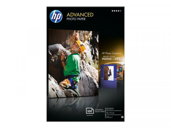 Fotopapier HP Advanced Glossy 10x15 100 Blatt Q8692A