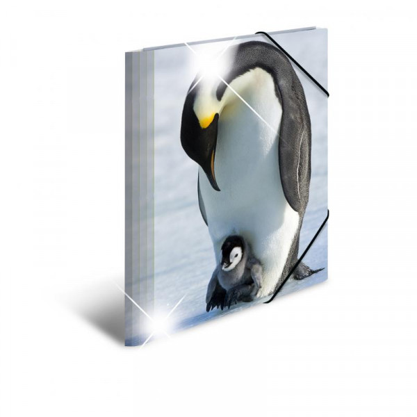 HERMA Sammelmappe A4 Glossy Pinguin Polypropylen