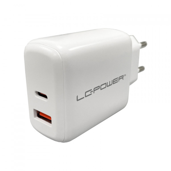 LC-Power USB-Ladegerät 110-240V für USB-C-/USB-A-Geräte