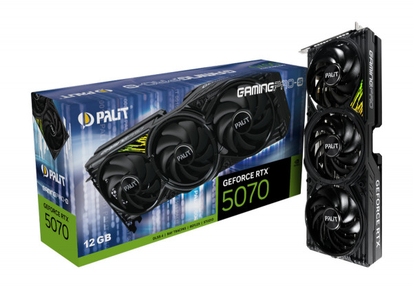 Palit RTX5070 GamingPro-S 12GB GDDR7 HDMI 3xDP