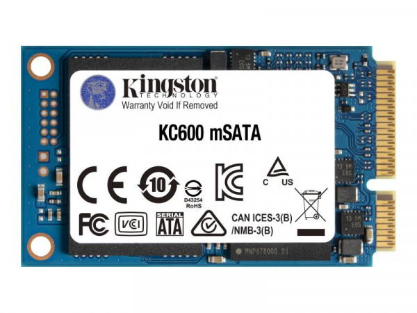 SSD 512GB Kingston 1,8" (4,6cm) mSATA KC600 retail