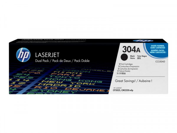Toner HP CP2025 black CC530AD 3500 Seiten Twin