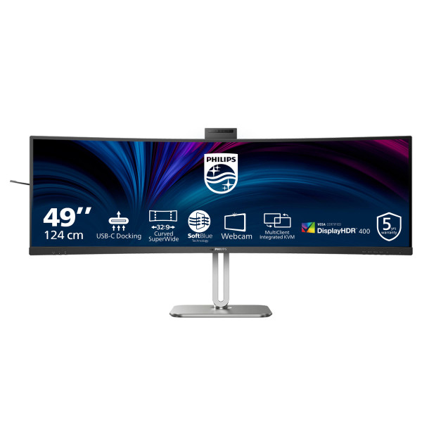 Philips 124,0cm(48,8") 49B2U6900CH 32:9 HDMI+DP+USB-C Curv.