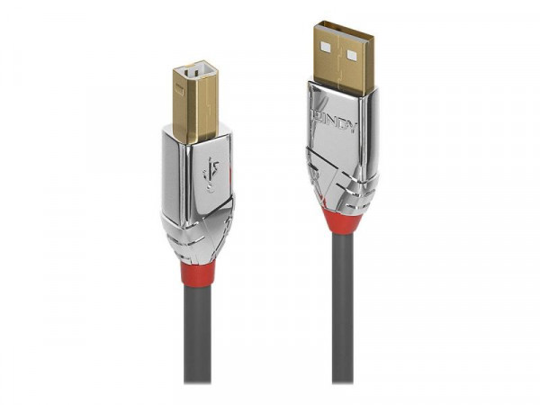 Lindy USB 2.0 Kabel Typ A/B Cromo Line M/M 7.5m