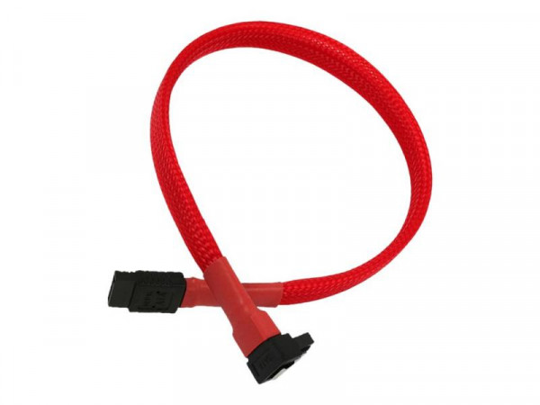 Kabel Nanoxia SATA 6Gb/s Kabel abgewinkelt 30 cm, rot