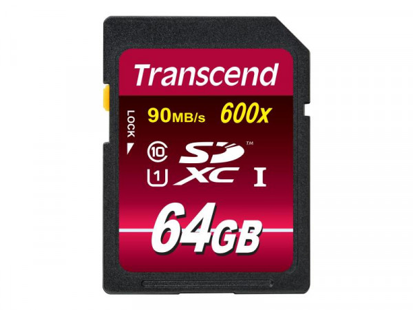 SD Card 64GB Transcend SDXC UHS-I 600x