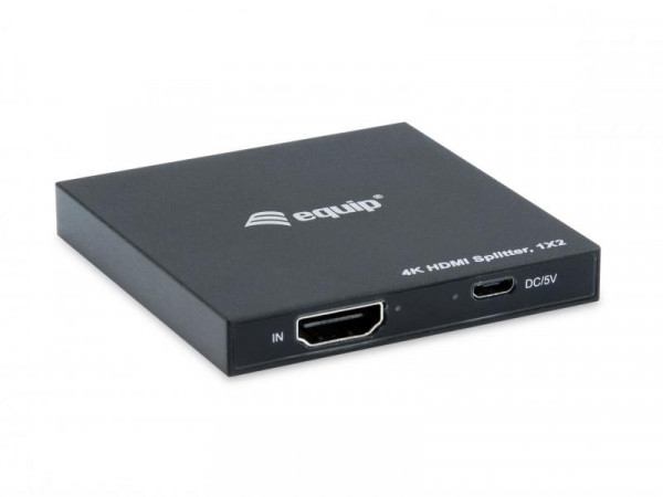 Equip HDMI Splitter 1.4 2 Port Ultra Slim 4K/30Hz schwarz
