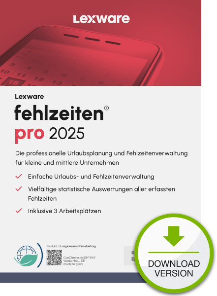 Lexware fehlzeiten pro 2025 ABO Download