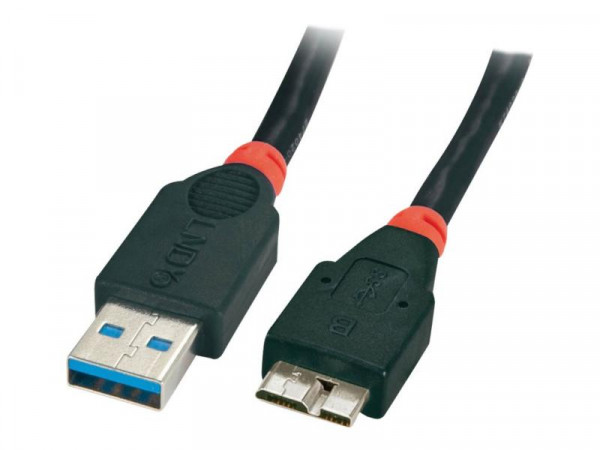 Lindy USB 3.0 Kabel Typ A/Micro-B M/M 0.5m